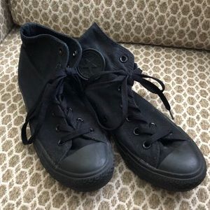Converse Women’s All Black Chuck Taylor High Top Sneakers